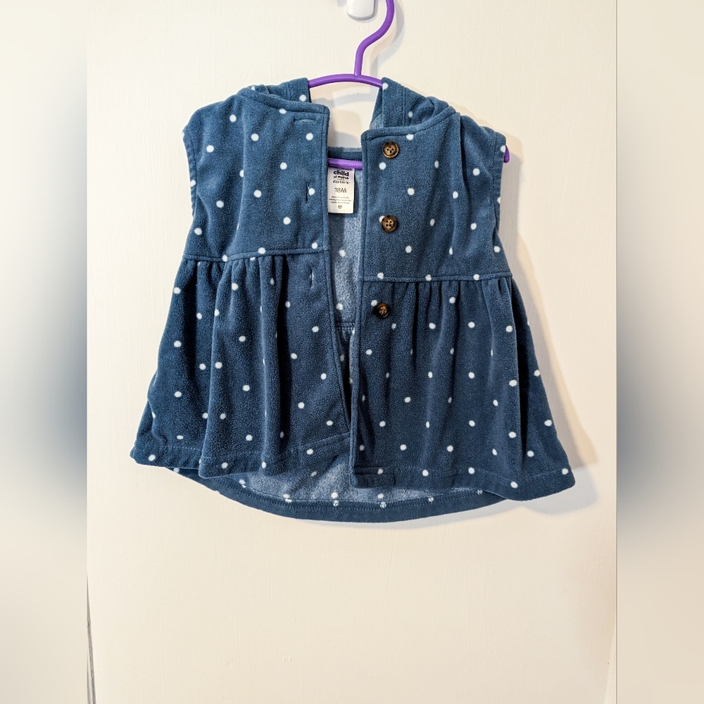 ✨3/$15 Child of Mine 18M Button Up Vest